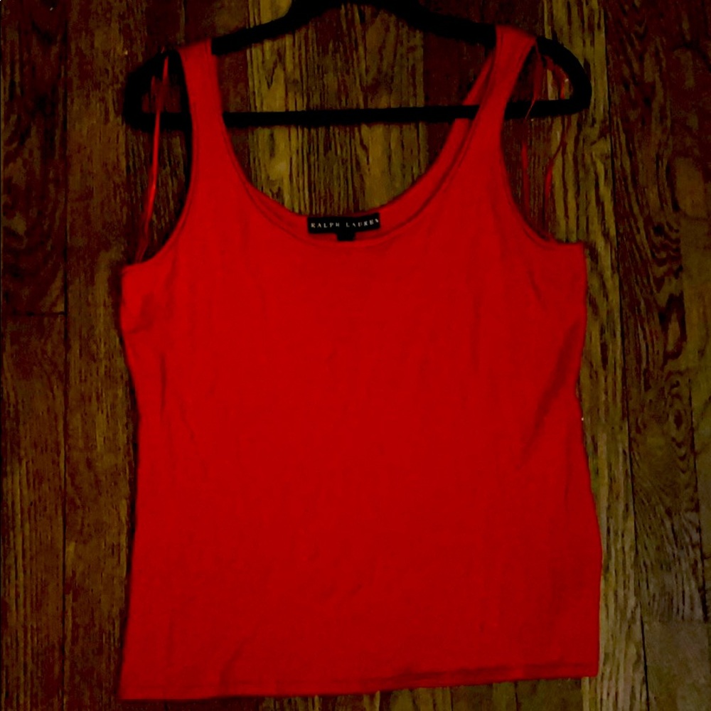 RALPH LAUREN Red Tank L